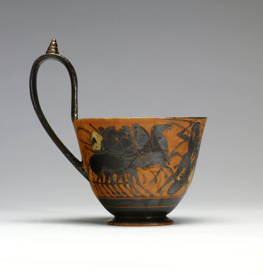Greek - Black-figure Kyathos - Walters 48219 - Side A