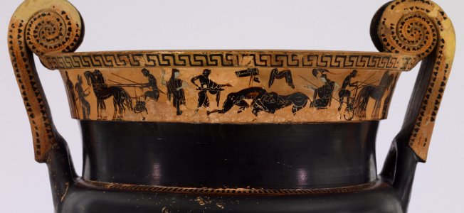 Greek - Black-figure Volute Krater - Walters 4829 - View A Detail
