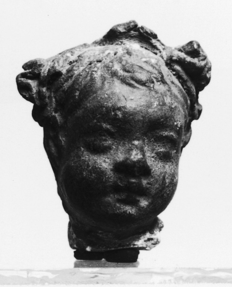 Greek - Head of a Child with Floral Crown - Walters 48331