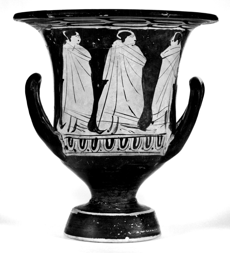 Greek - Calyx-Krater with Driver, Chariot, and Three Horses - Walters 482060 - Side B