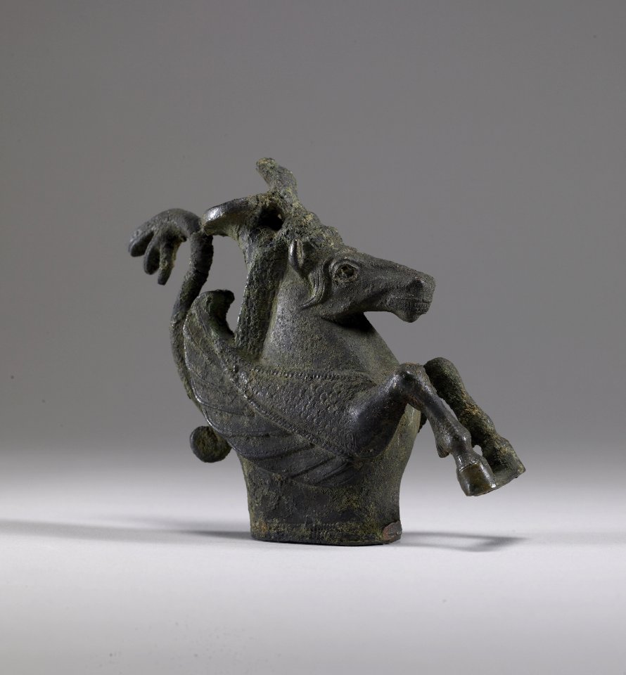 Greek - Pegasos Ornament from a Chariot - Walters 54882 - Three Quarter