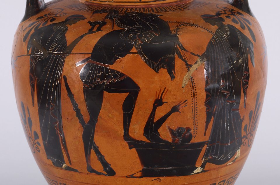 Greek - Herakles and the Erymanthian Boar - Walters 48253 - Detail A