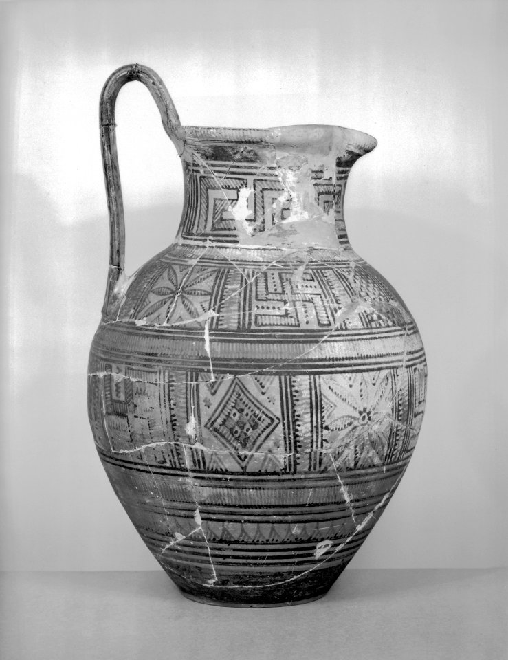 Greek - Geometric Style Oinochoe - Walters 482077 - Side B