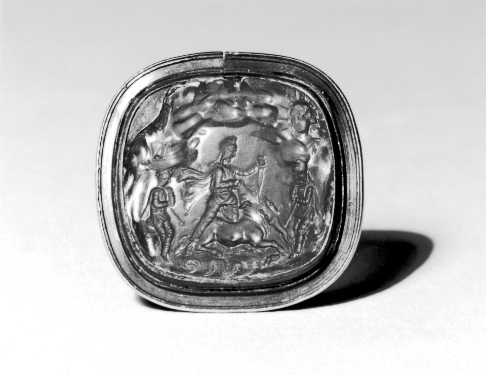 Greek - Intaglio of a Mithraic Sacrifice - Walters 421342