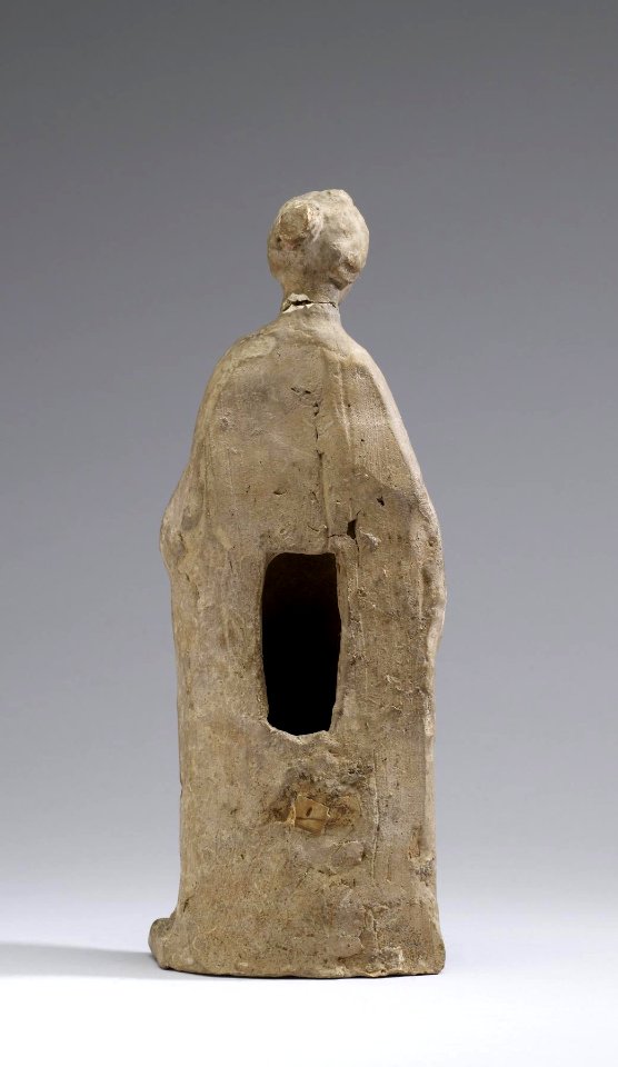 Greek - Tanagra Figurine - Walters 23281 - Back