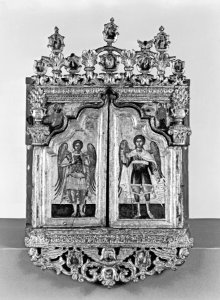 Greek - Miniature Iconostasis, with Scenes from the Life of Christ - Walters 371187 photo
