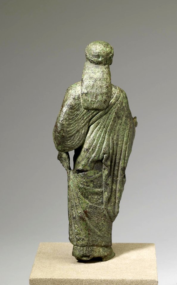 Greek - Maiden from a Mirror Stand - Walters 54774 - Back