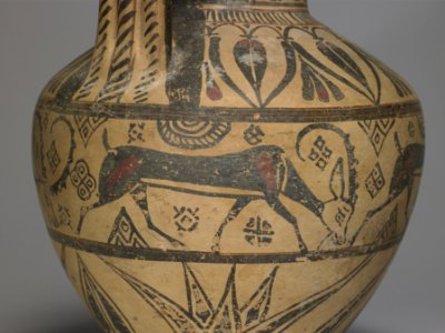Greek - Oinochoe in the Camirus, or Wild Goat Style - Walters 482108 - Detail