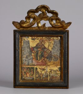 Greek - Saint Catherine of Alexandria with Three Scenes from Her Life - Walters 372753 (2) photo