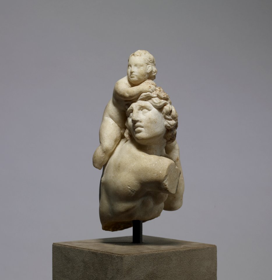 Greek - Satyr with Child Dionysus - Walters 2369 - View A