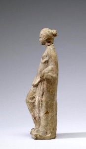 Greek - Tanagra Figurine - Walters 23281 - Left Side