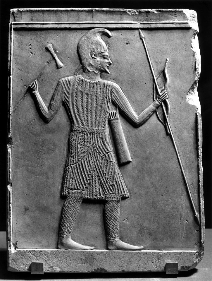 Greek - Scythian Warrior with Axe, Bow, and Spear - Walters 23183