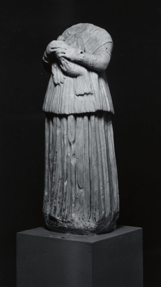 Greek - Standing Figure of a Girl Holding a Bird - Walters 2363 - Three Quarter