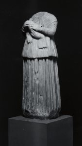 Greek - Standing Figure of a Girl Holding a Bird - Walters 2363 - Three Quarter