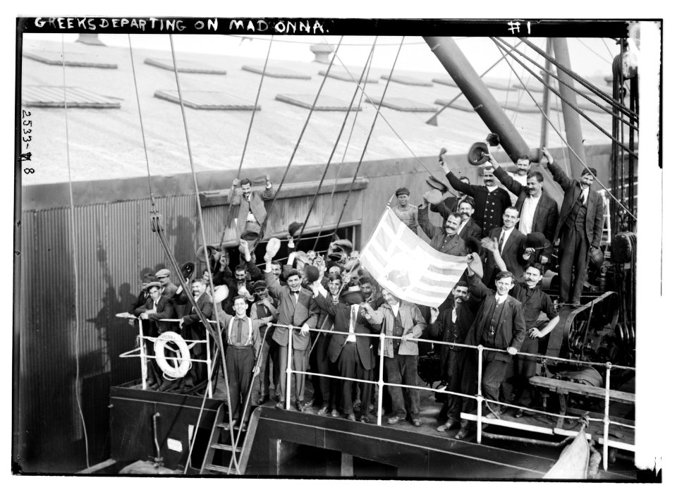 Greeks departing on MADONNA LCCN2014691136