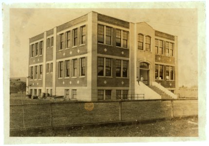 Greenbank Consolidated School. One of the largest and best in the county with all grades and high school. LOC nclc.04373
