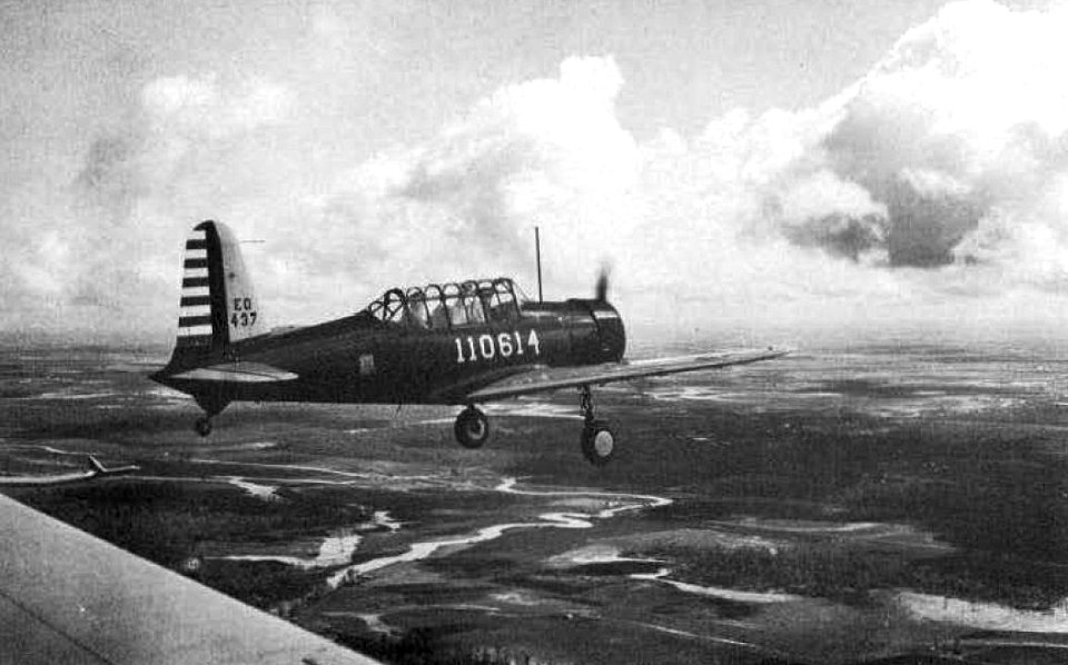 Greenville Army Airfield - Vultee BT-13 in Flight
