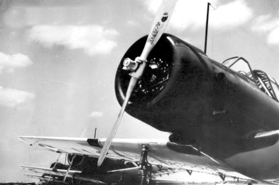 Greenville Army Airfield - Vultee BT-13s on Flight Line