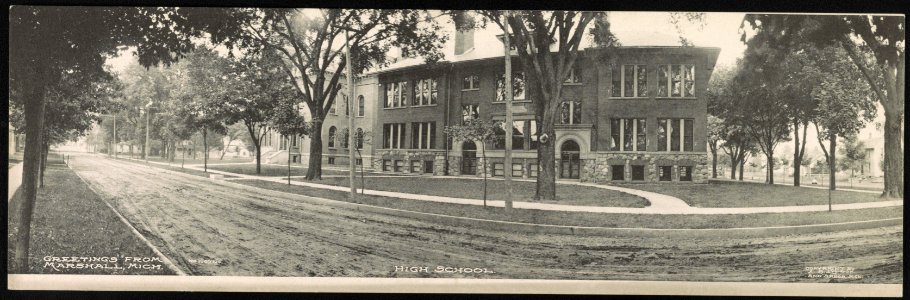 Greetings from Marshall, Mich. High School. LCCN2013647162 photo