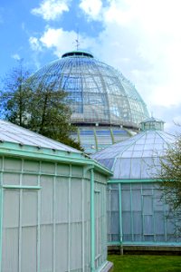 Greenhouse view - Royal Castle of Laeken - Brussels, Belgium - photo