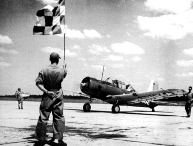 Greenville Army Airfield - Vultee BT-13 ready to taxi