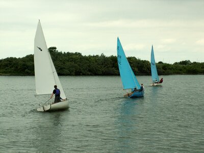 Lake sailboat sail photo
