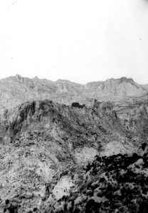 Formations- och vegetationsbild. La Paz-dalen, Sydamerika. Bolivia - SMVK - 002427