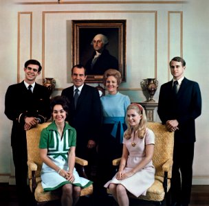 Formal Nixon Family Portrait photo