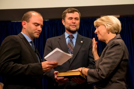 Formal Swearing in Ceremony of Carrie Hessler-Radelet June 25, 2014 (14519867512)