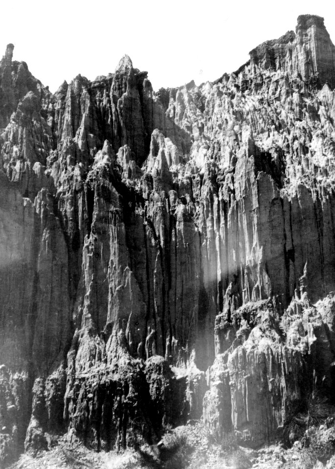 Formationsbild från La Pazdalen. Sydamerika, La Paz-dalen. Bolivia - SMVK - 002329