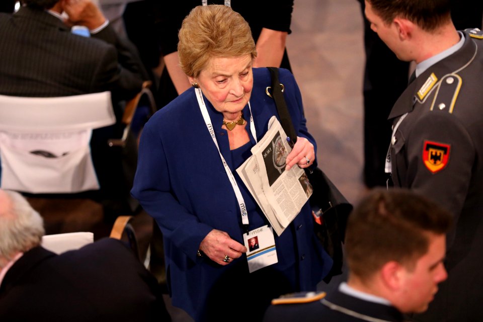 Former U.S. Secretary of State Madeline Albright arrives at the conference (49557202357)
