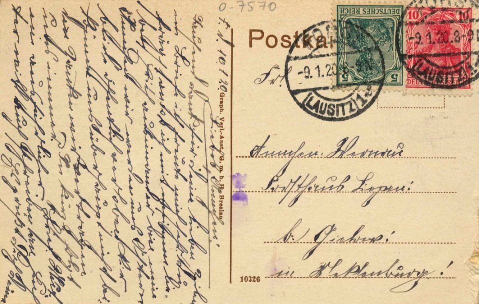 Forst (Lausitz), Brandenburg - Neissepartie (back) (Zeno Ansichtskarten)