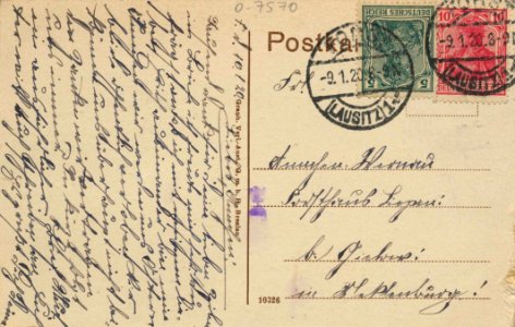 Forst (Lausitz), Brandenburg - Neissepartie (back) (Zeno Ansichtskarten)