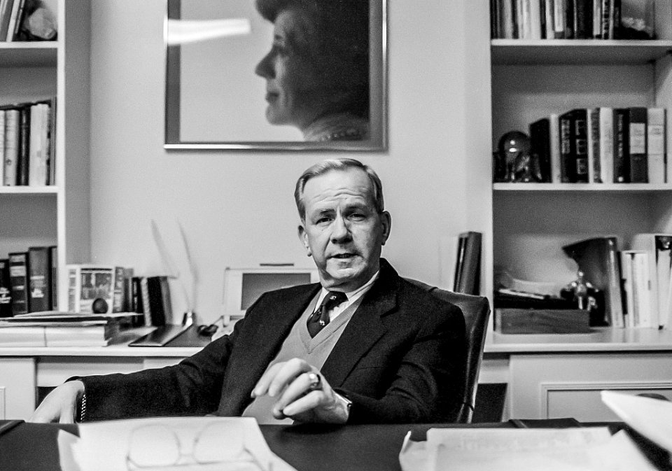 Former Reagan National Security Advisor Robert Bud McFarlane in his Washington Office