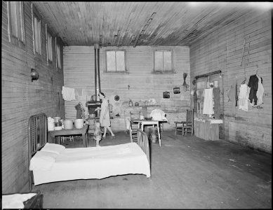 Former store building which has now been converted to living quarters for miners and their families. This property... - NARA - 541168