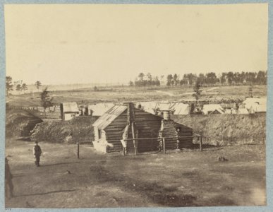 Fort Burnham (previously Confederate Fort Harrison) Confederate Picket Line and Fork in background LCCN2012648024