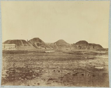 Fort Fisher, N.C., Interior view of first three traverses on land face LCCN2013649004