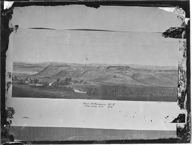 Fort Fetterman, Converse County, Wyoming. View from southwest. - NARA - 516877