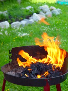 Grill hot barbecue