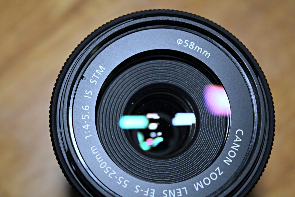 Lens photography blue camera