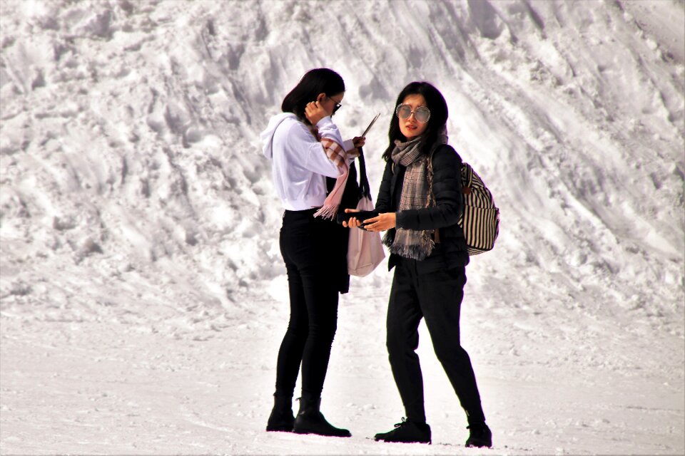 Snow woman winter