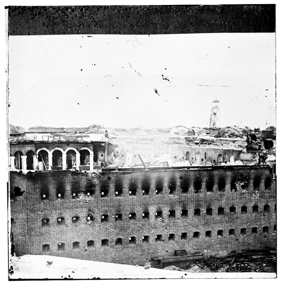 Fort Morgan, Alabama. Ruins of fort. Looking south-west LOC cwpb.01968