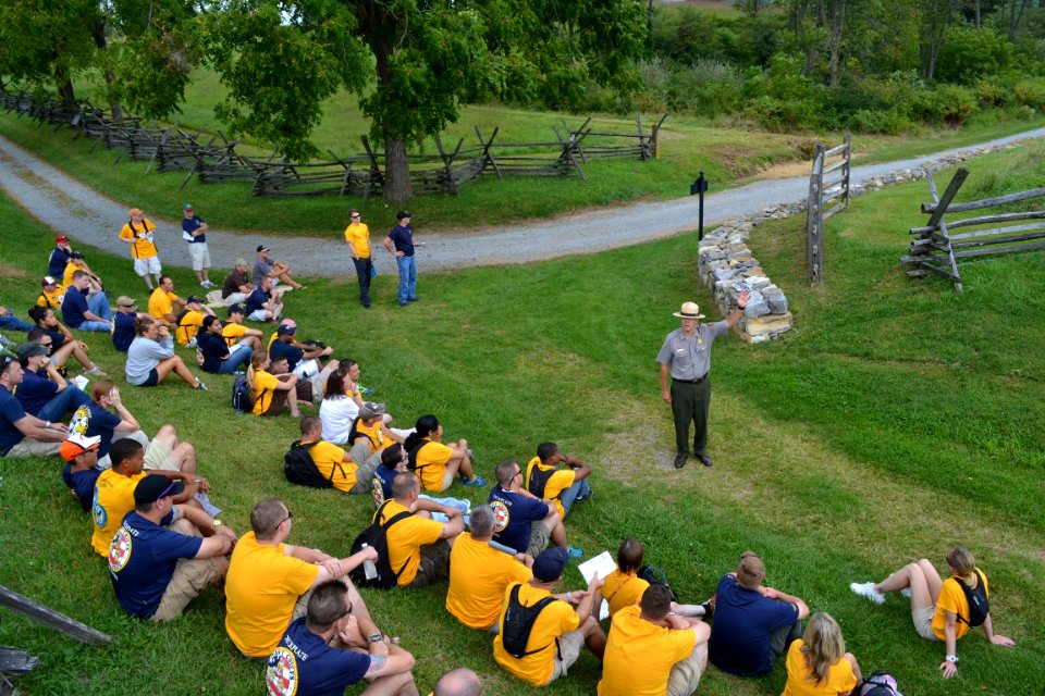 Fort Meade chiefs tour Antietam National Battlefield 140830-N-ZI955-063