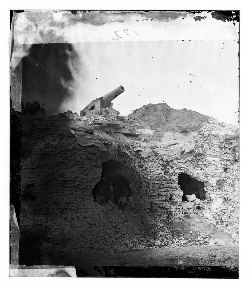 Fort Pulaski, Georgia. The breach LOC cwpb.00779