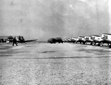 Fort Stockton Field - Fairchild PT-19s on Flightline