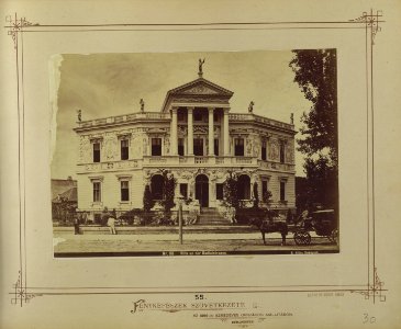 Budapest VI., Andrássy út 132. Edelsheim-Gyulay-villa, 1876 körül. - Fortepan 82113 photo