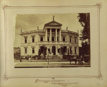 Budapest VI., Andrássy út 132. Edelsheim-Gyulay-villa, 1876 körül. - Fortepan 82113