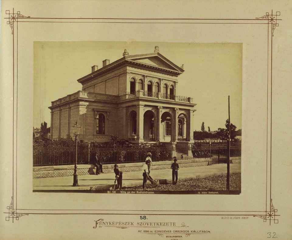 Andrássy (Sugár) út 123., a Sugárúti Építő Vállalat által épített villa, 1876 körül - Budapest, Fortepan 82117