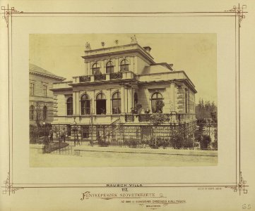 Andrássy (Sugár) út 110., Rausch-villa, 1878 körül - Budapest, Fortepan 82182 photo