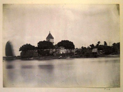 Fort, Pearl River, Canton by Lai Afong c1880 (cropped)